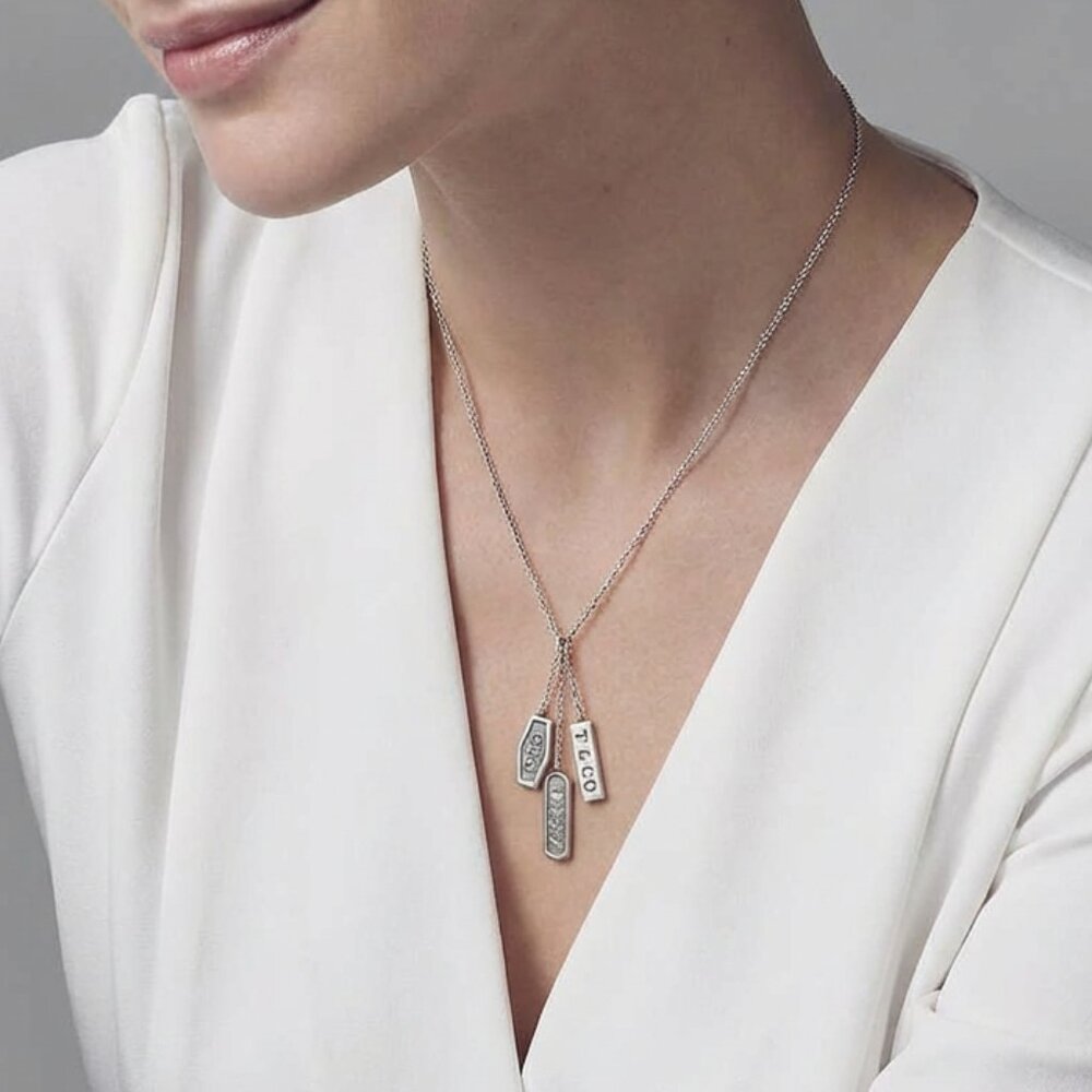 Tiffany & Co. 1837 Triple Pendant Necklace